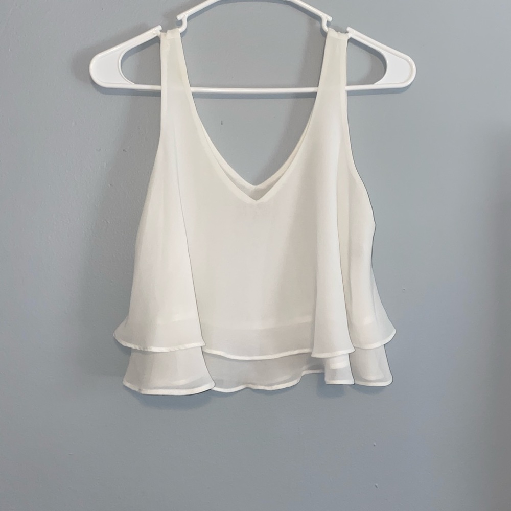 White crop top